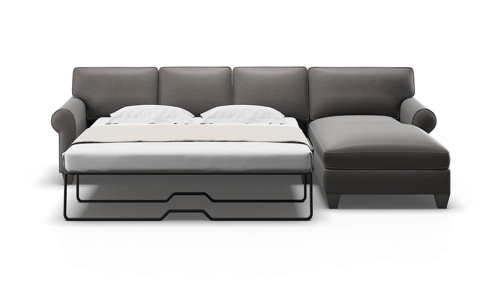 Augusta Cosmo Charcoal Panel Sleeper Espresso legs 1