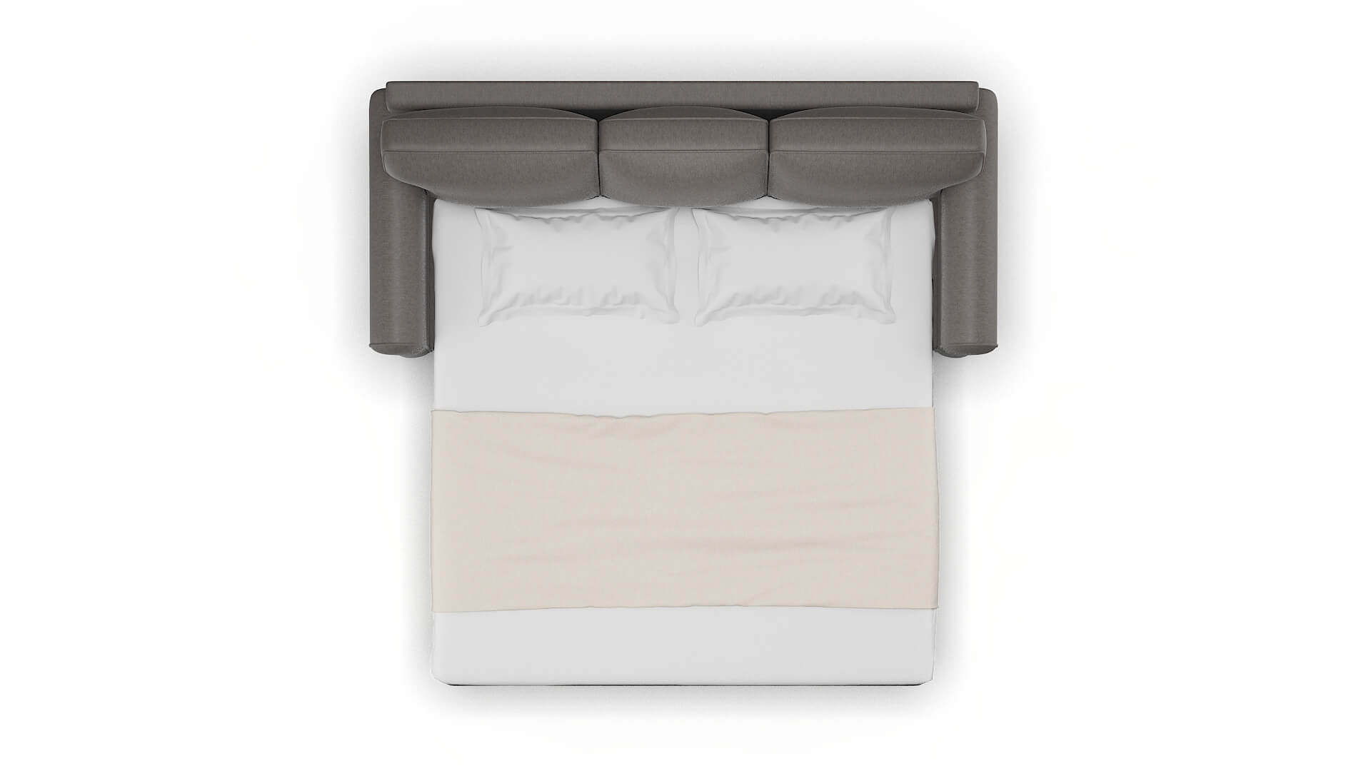 Augusta Cosmo Charcoal Sofa Sleeper Espresso legs 3