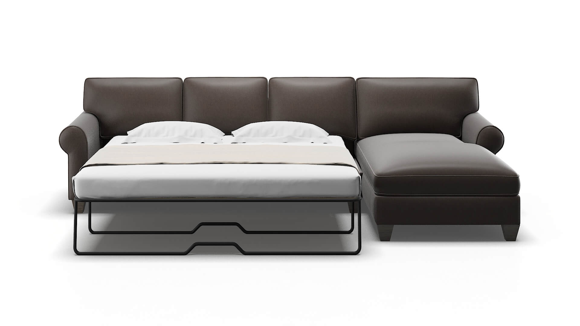 Augusta Cosmo Chocolate Panel Sleeper Espresso legs 1