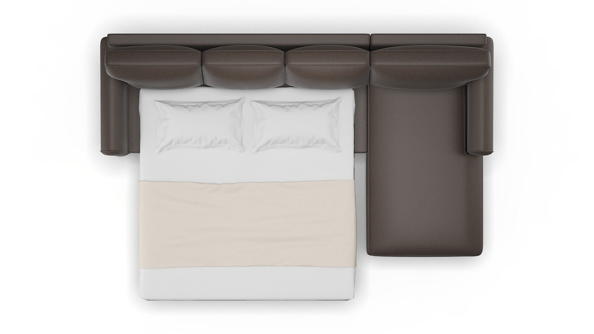 Augusta Cosmo Chocolate Panel Sleeper Espresso legs 3