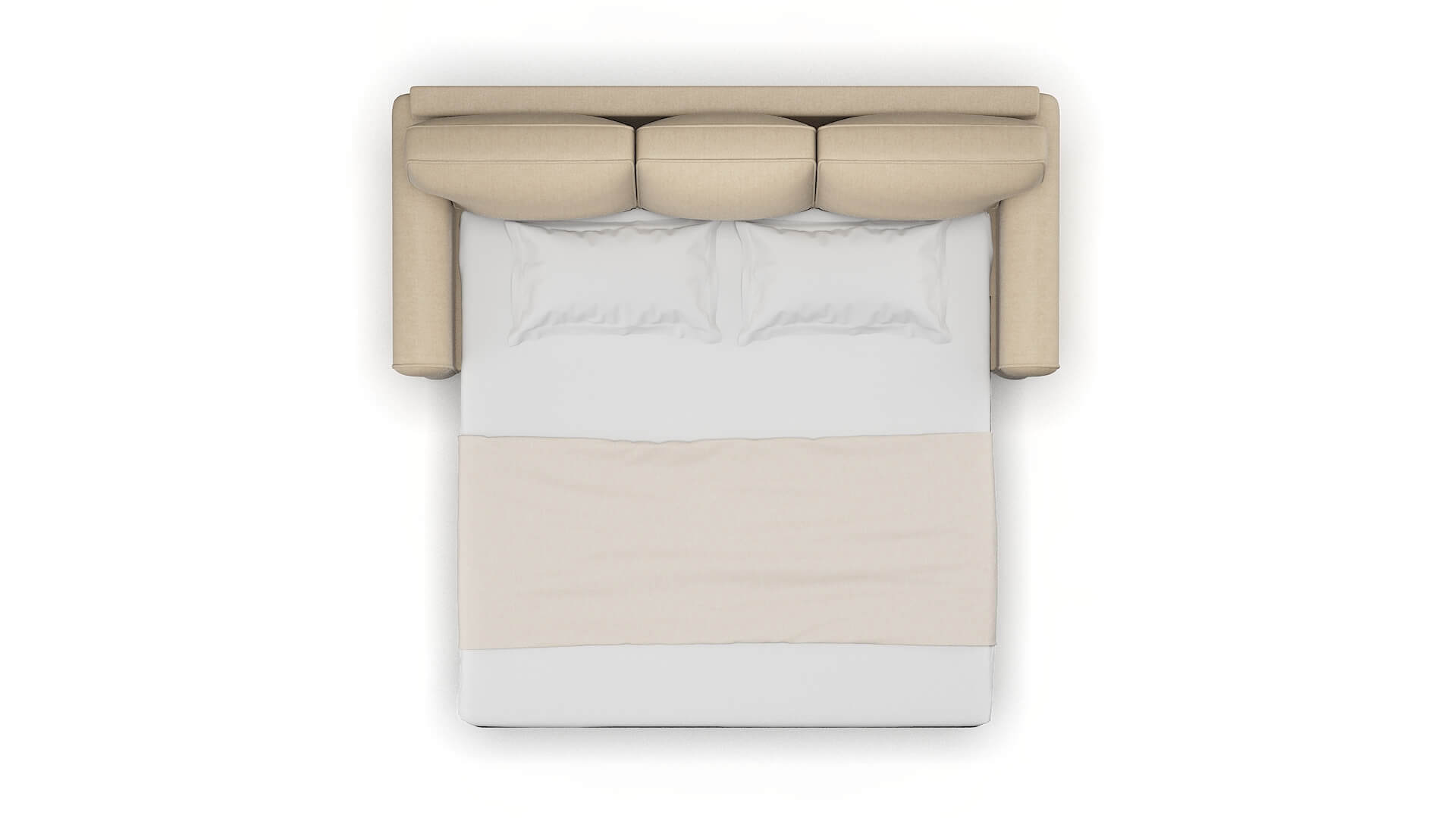 Augusta Cosmo Fawn Sofa Sleeper Espresso legs 3