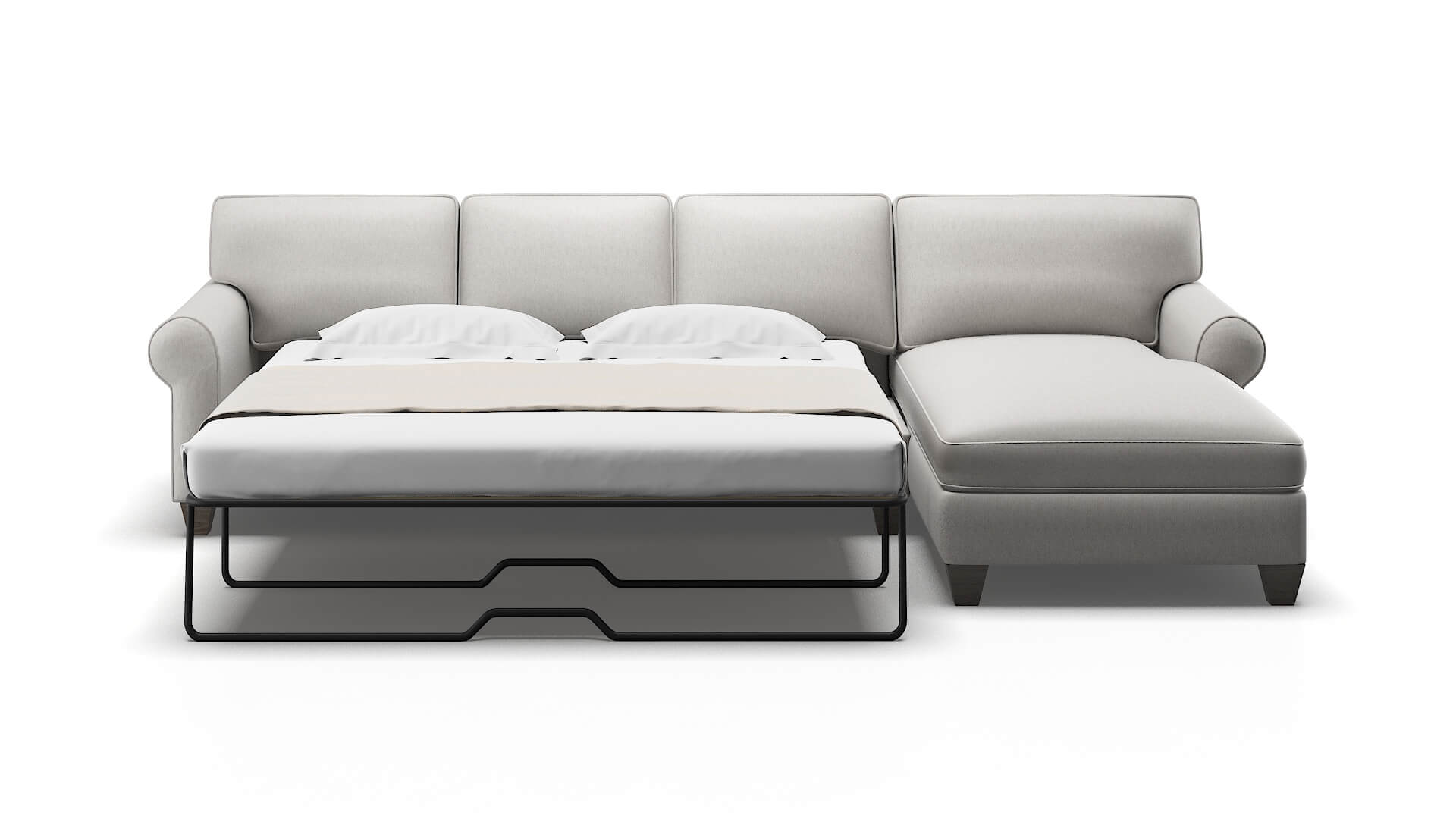 Augusta Cosmo Silver Panel Sleeper Espresso legs 1