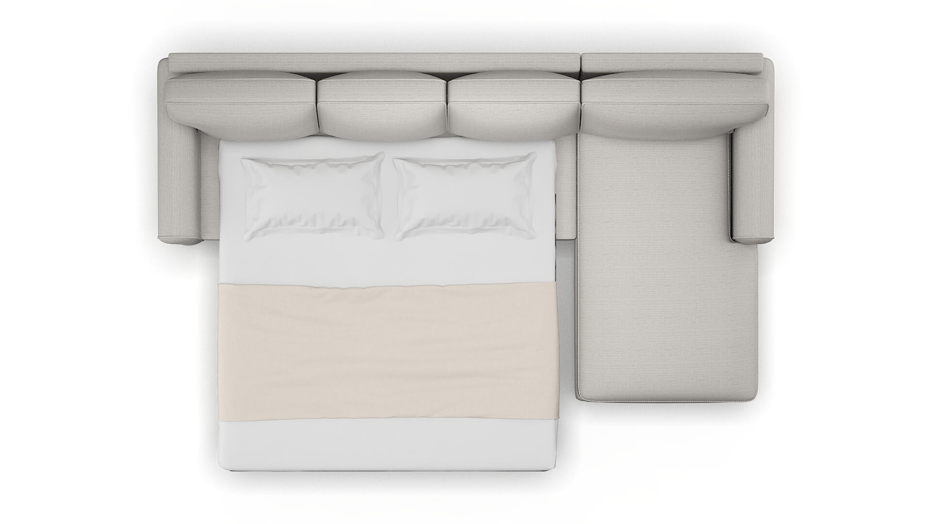 Augusta Derby Grey Panel Sleeper Espresso legs 3