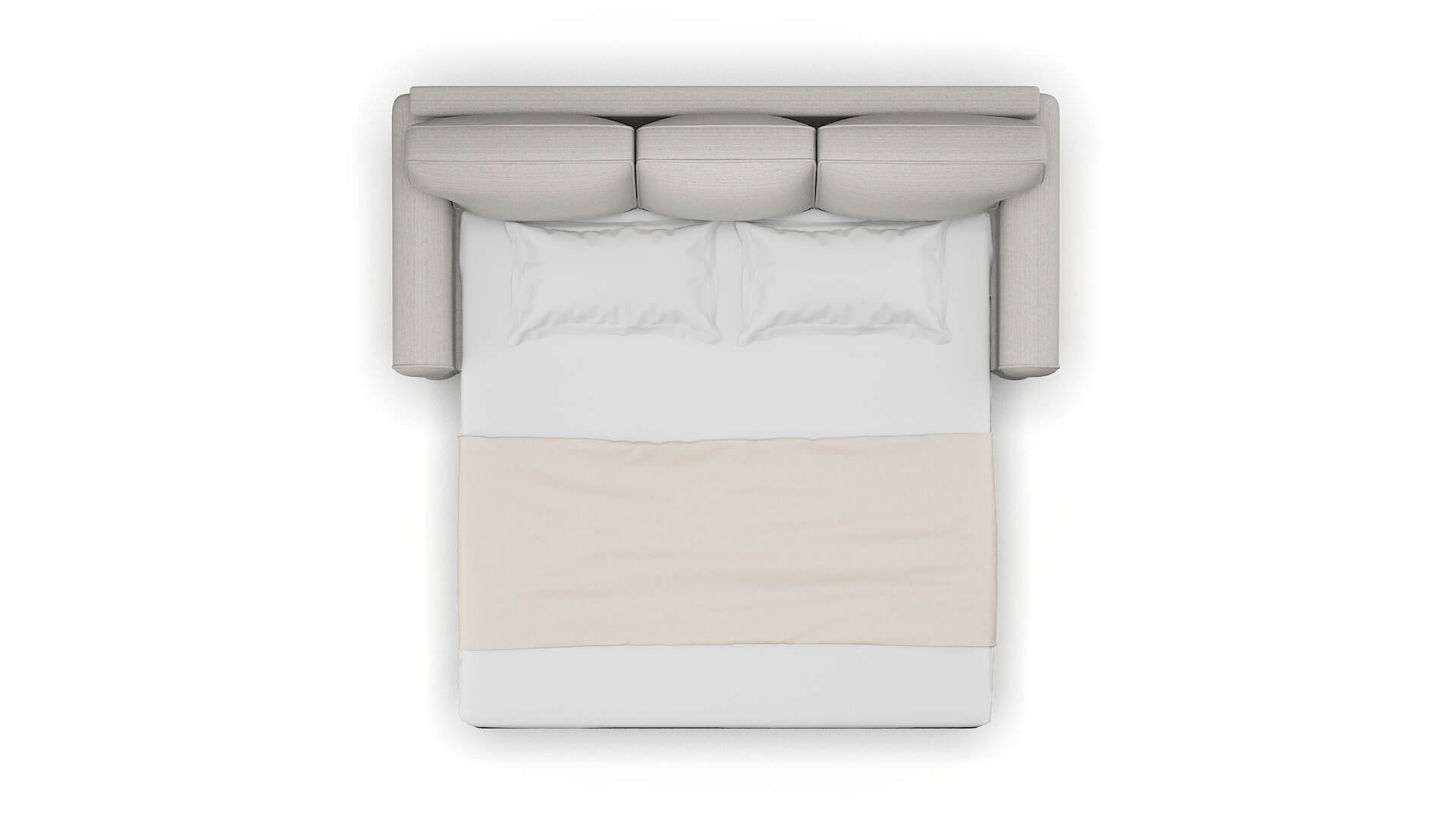 Augusta Derby Grey Sofa Sleeper Espresso legs 3