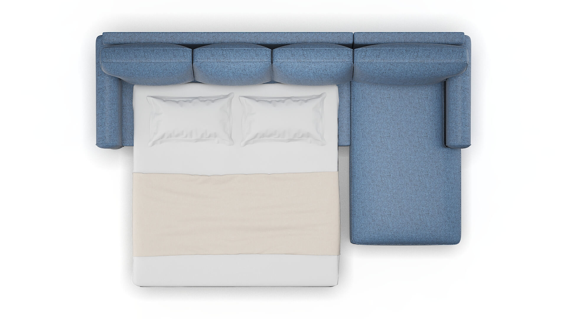 Augusta Derby Navy Panel Sleeper Espresso legs 3