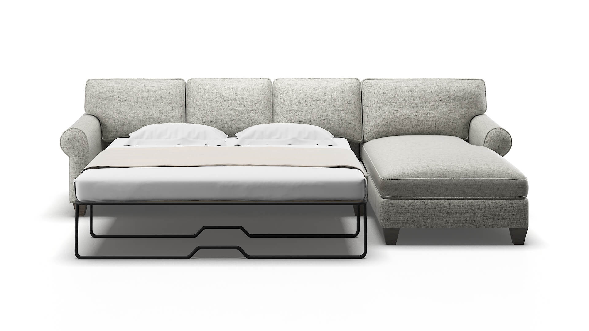 Augusta Derby Silver Panel Sleeper Espresso legs 1