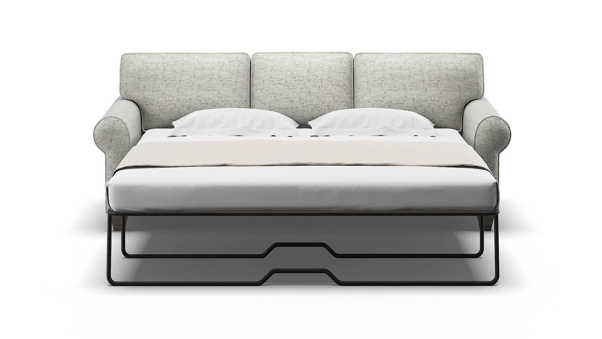 Augusta Derby Silver Sofa Sleeper Espresso legs 1