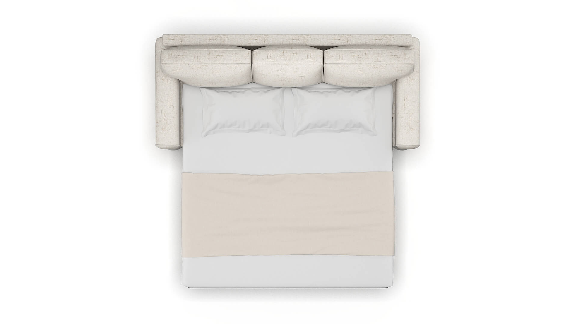 Augusta Derby Taupe Sofa Sleeper Espresso legs 3