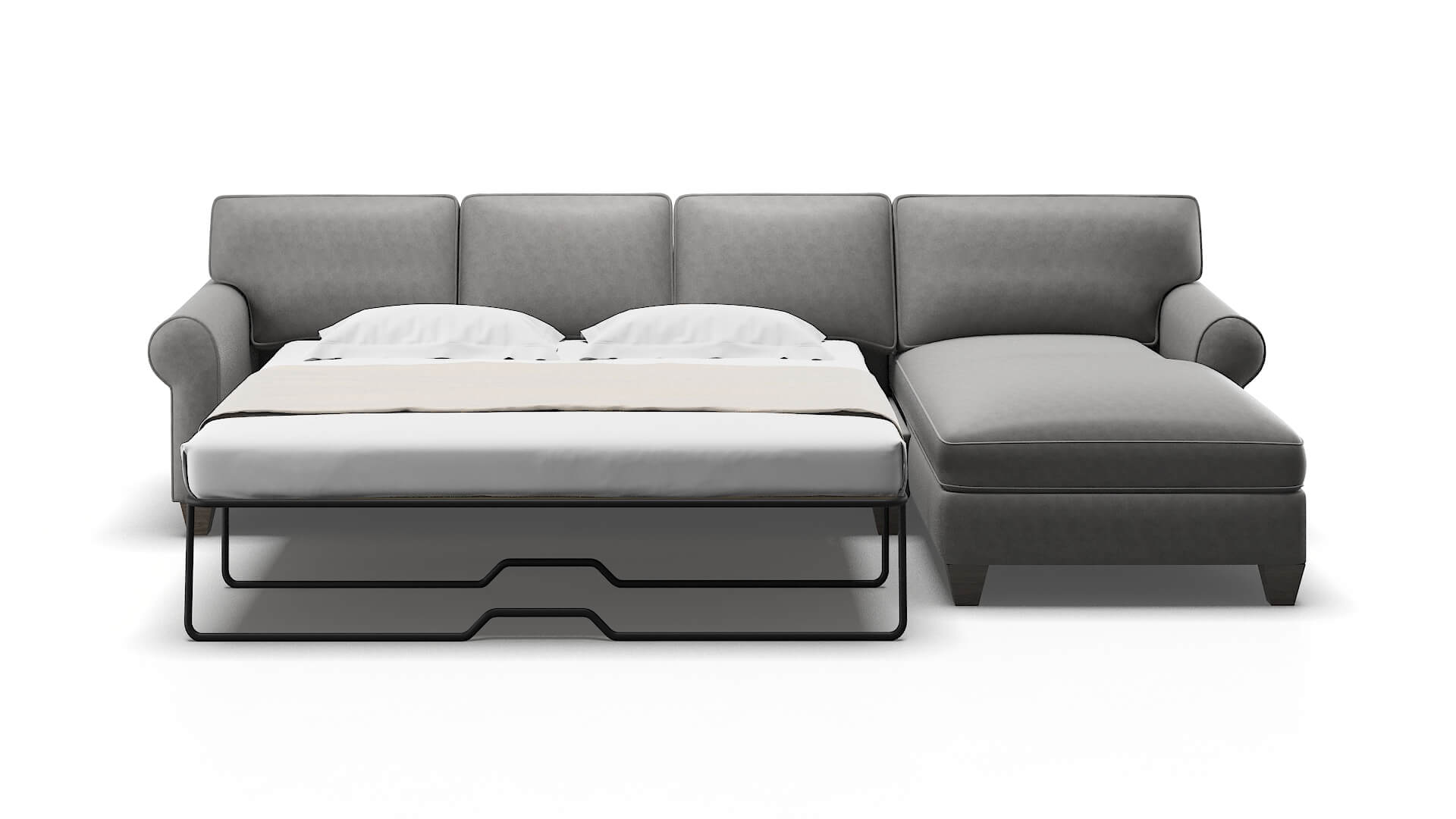 Augusta Dream_d Charcoal Panel Sleeper Espresso legs 1