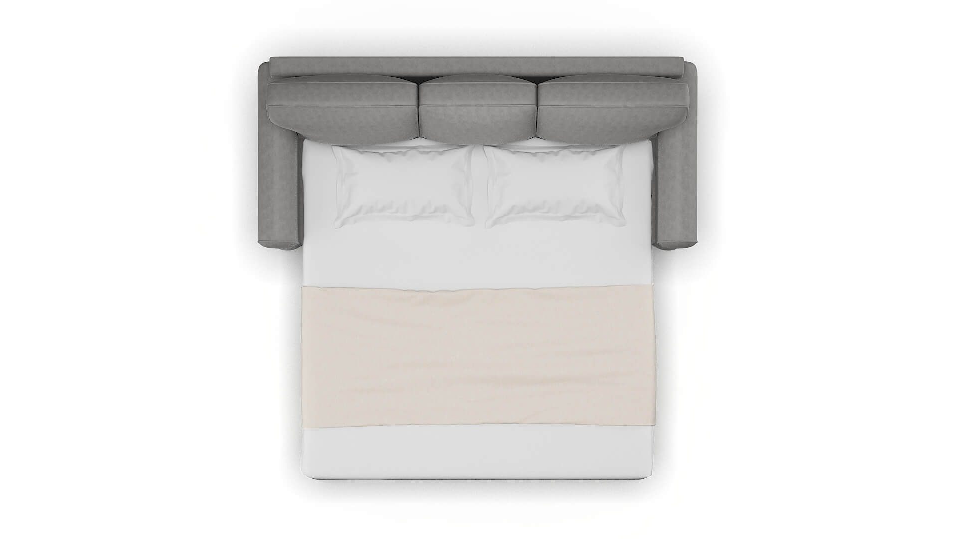 Augusta Dream_d Charcoal Sofa Sleeper Espresso legs 3