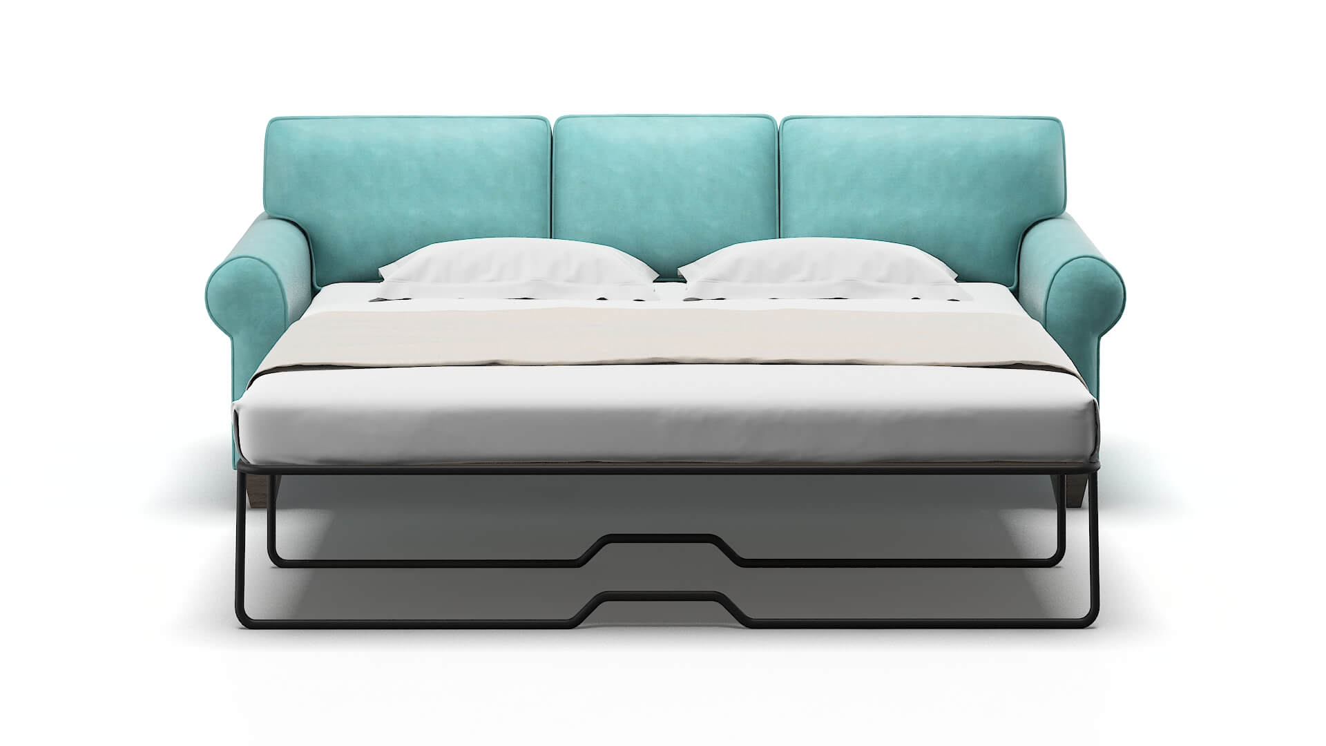 Augusta Dream_d French_blue Sofa Sleeper Espresso legs 1