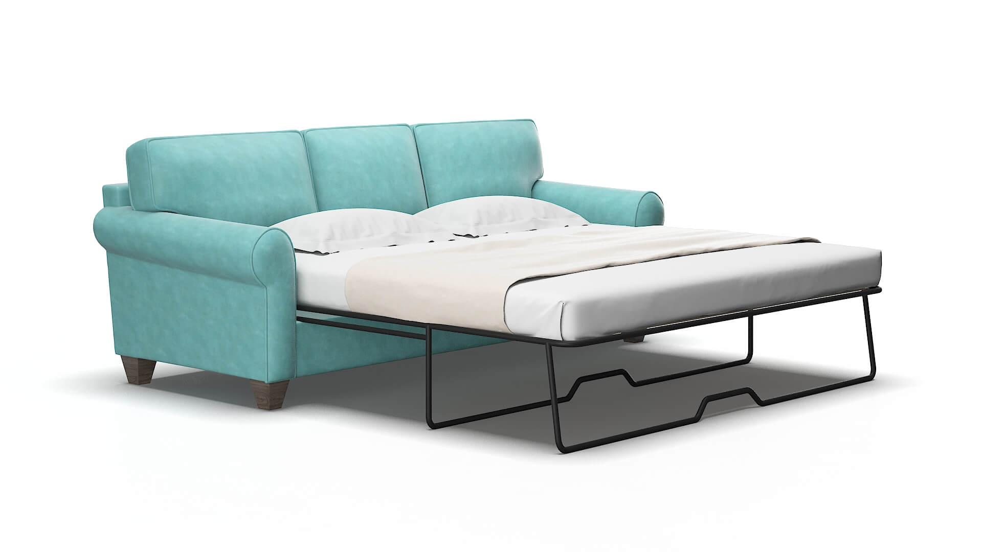 Augusta Dream_d French_blue Sofa Sleeper espresso legs 2