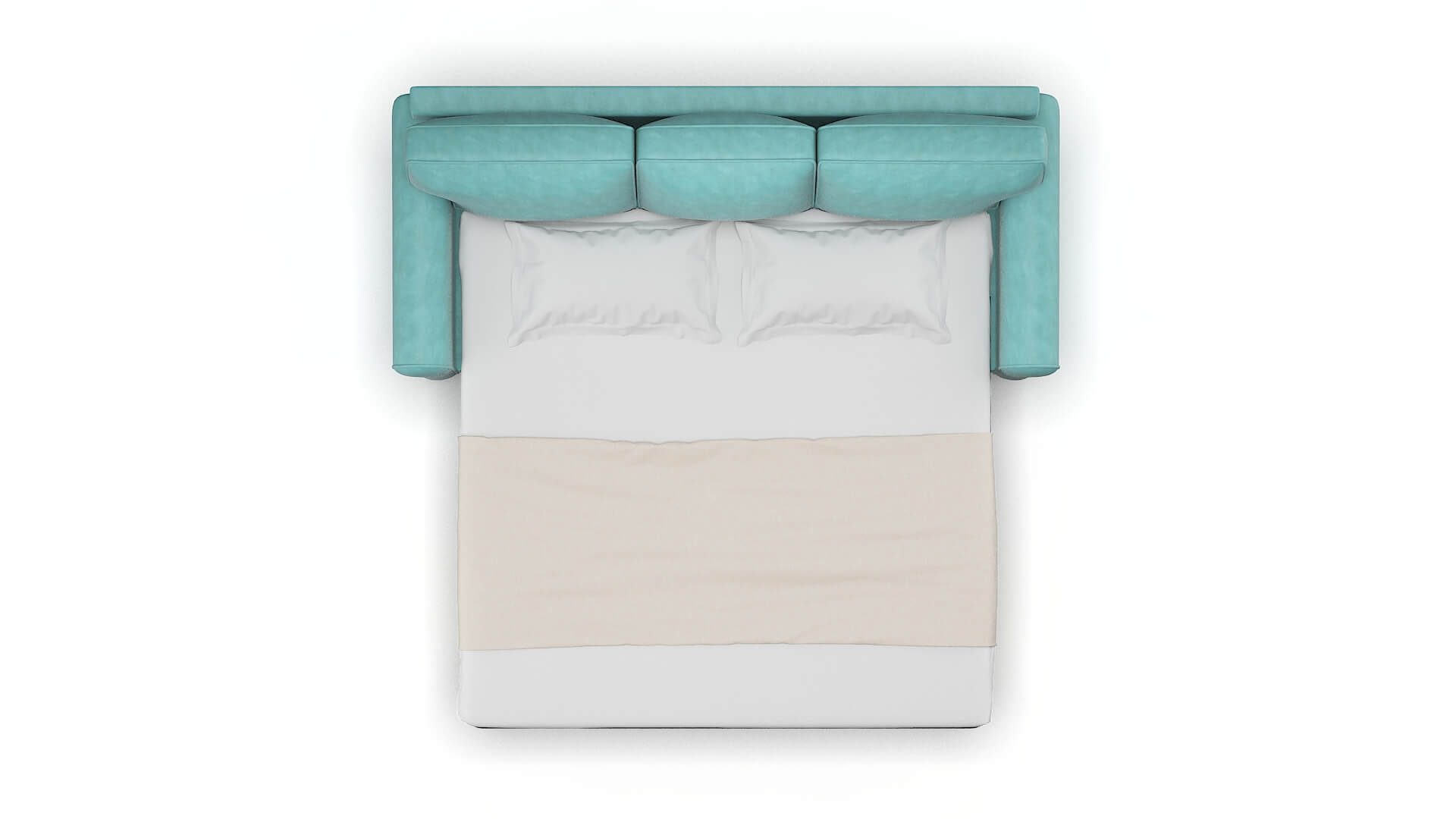 Augusta Dream_d French_blue Sofa Sleeper Espresso legs 3