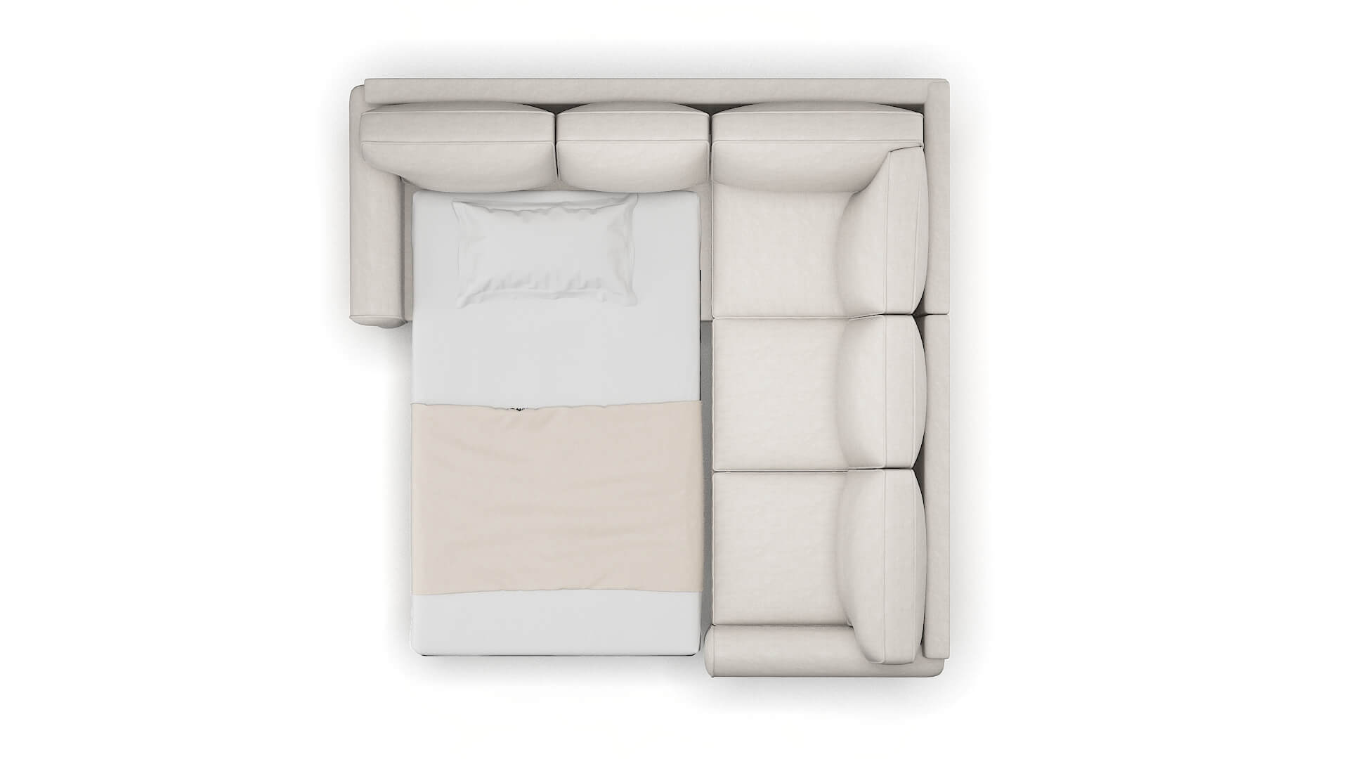 Augusta Dream_d Stone Sectional Sleeper Espresso legs 3