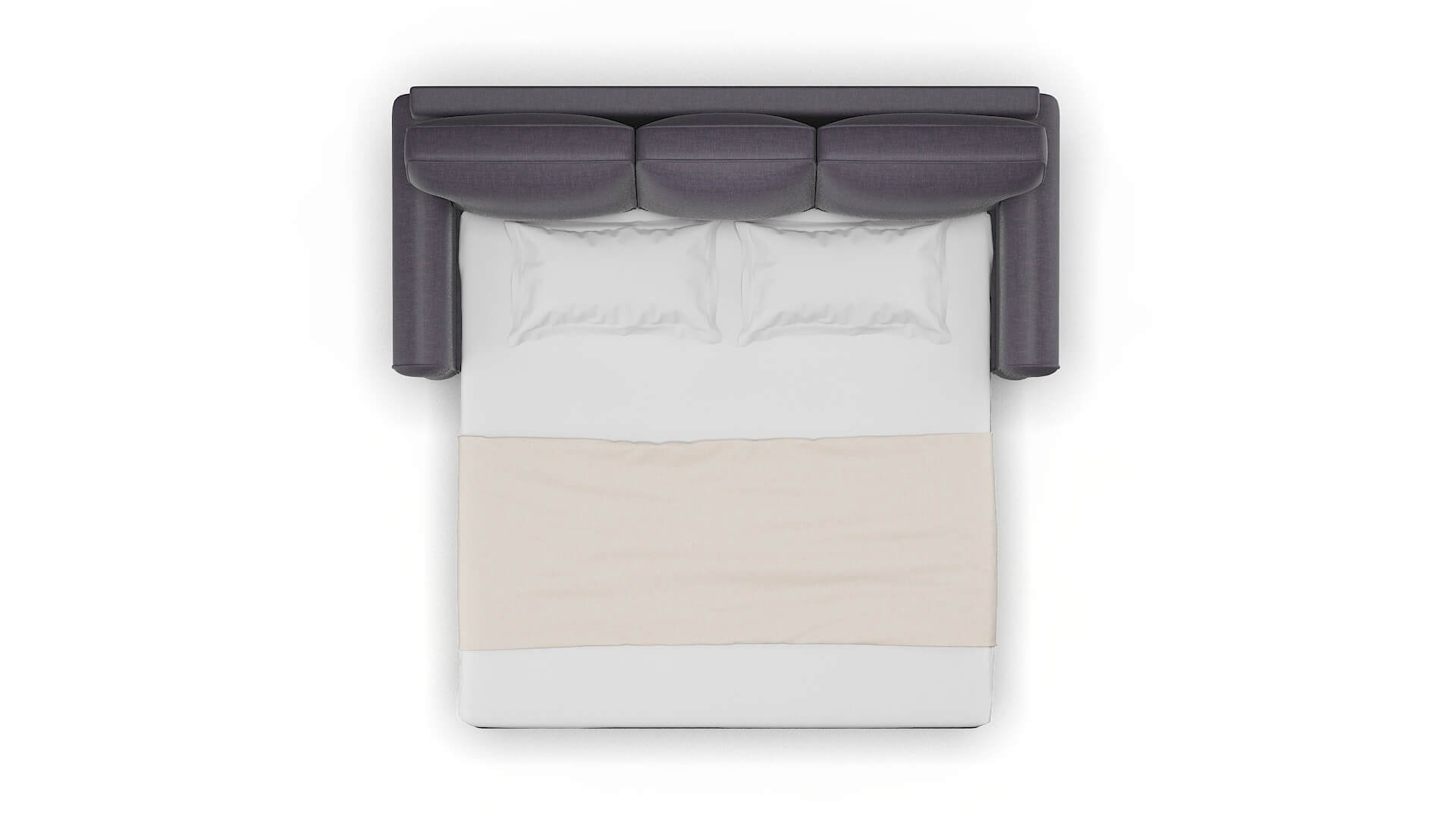 Augusta Durham Ink Sofa Sleeper Espresso legs 3