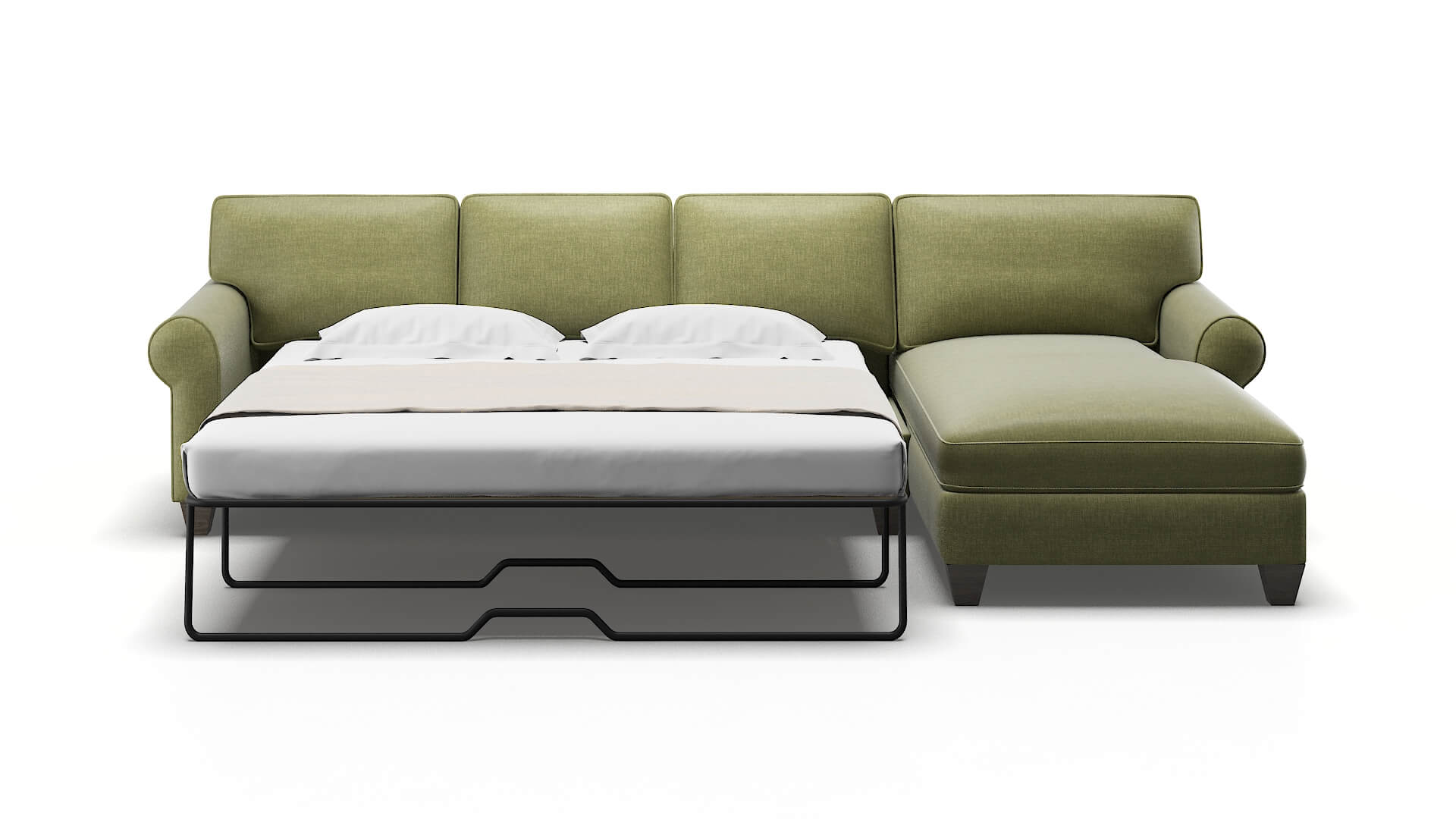 Augusta Durham Lime Panel Sleeper Espresso legs 1