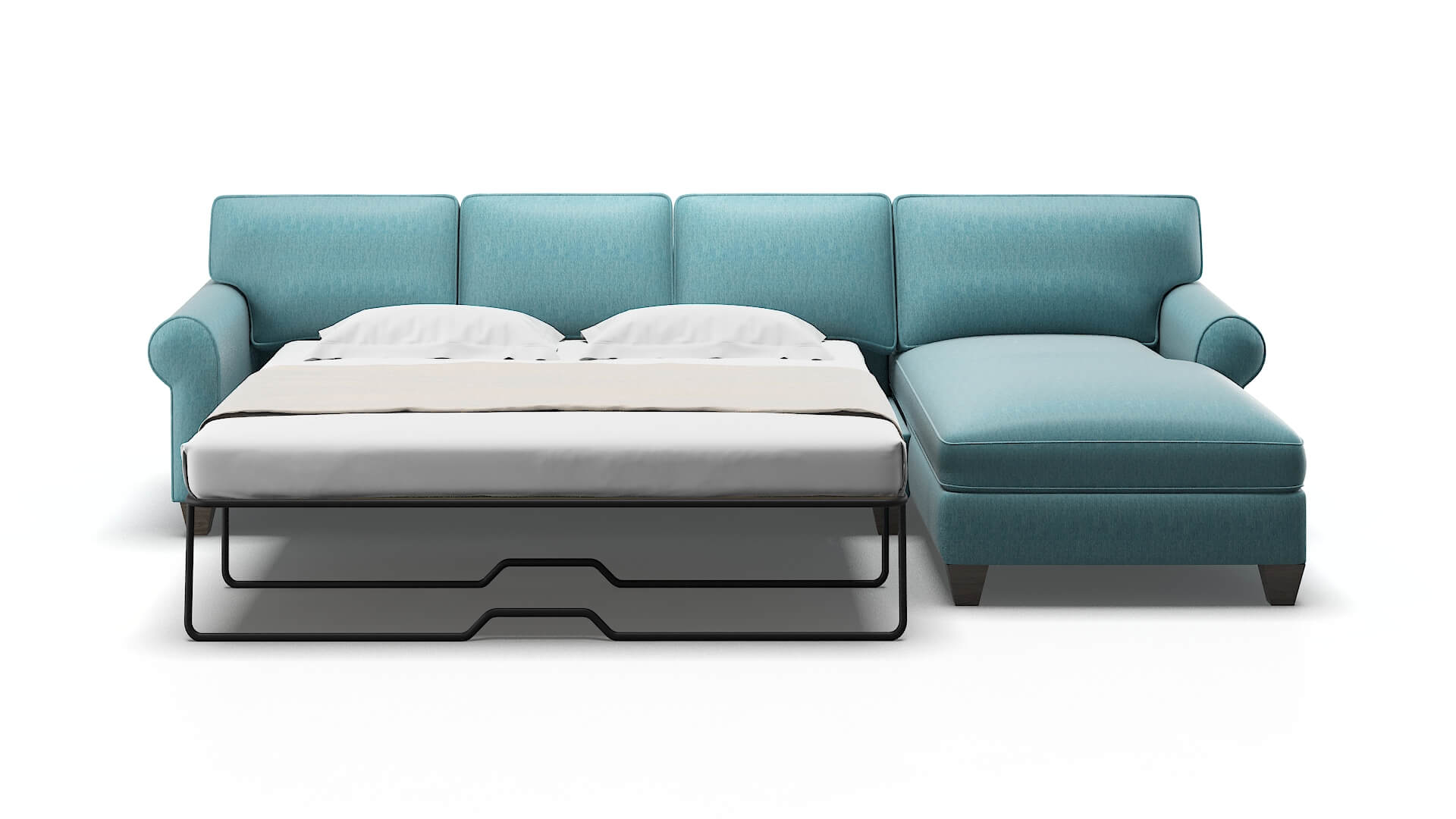 Augusta Durham Pine Panel Sleeper Espresso legs 1