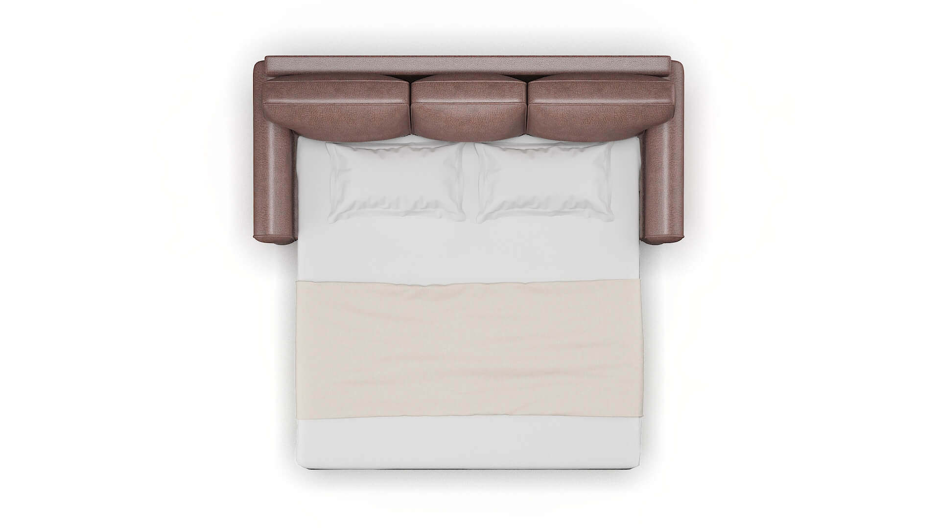 Augusta Ford Brown Sofa Sleeper Espresso legs 3