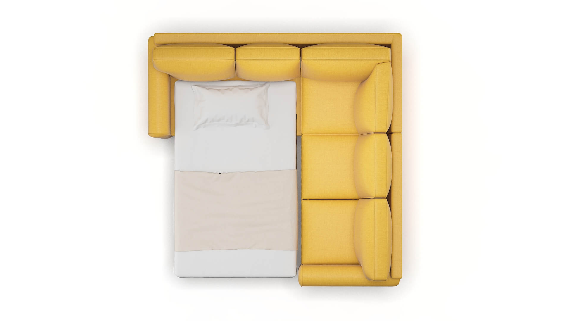 Augusta Glee Aglow Sectional Sleeper Espresso legs 3