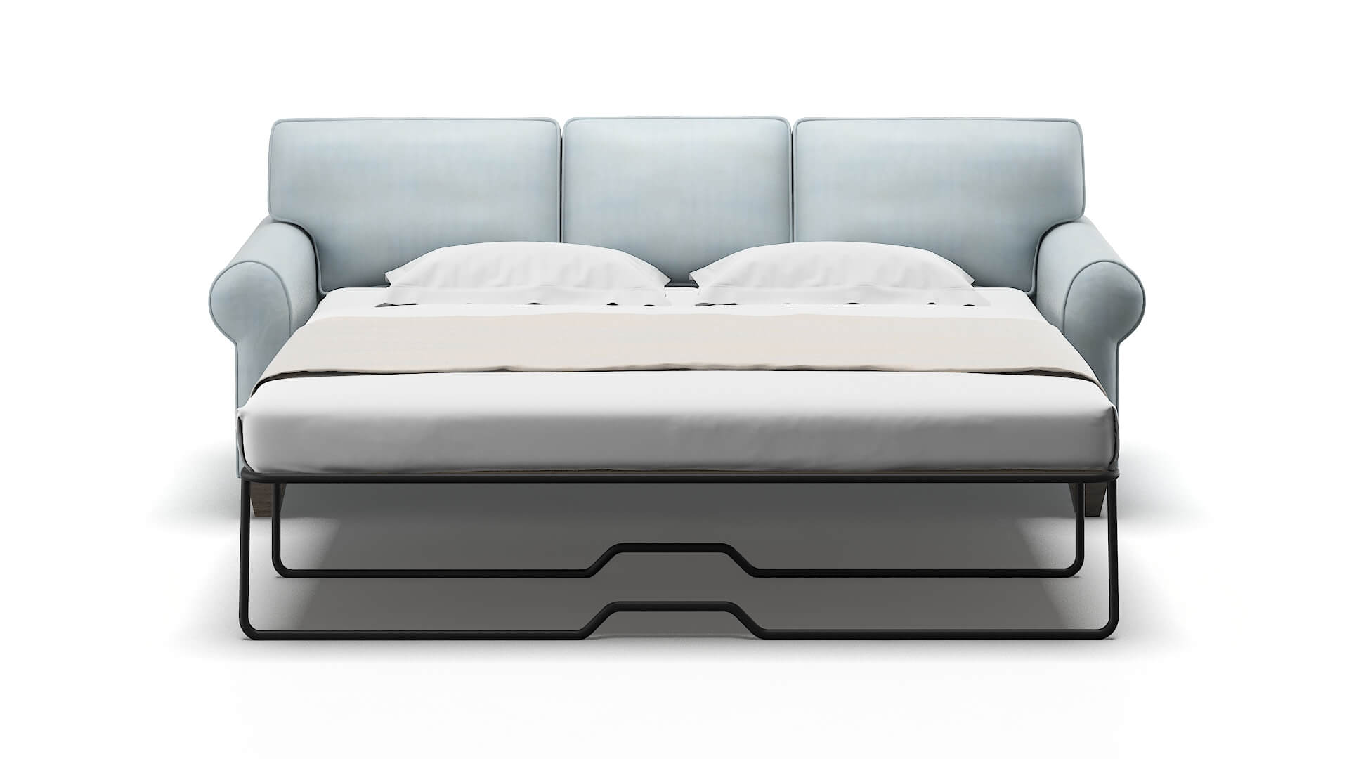 Augusta Hathaway Aqua Sofa Sleeper Espresso legs 1