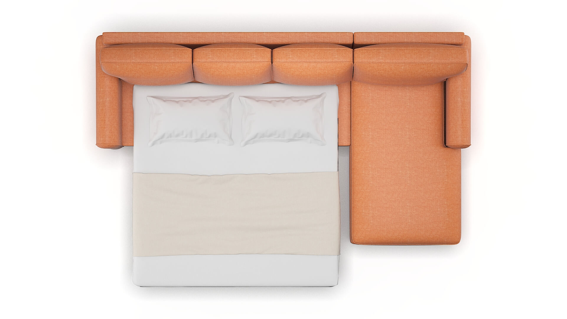 Augusta Hepburn Appricot Panel Sleeper Espresso legs 3