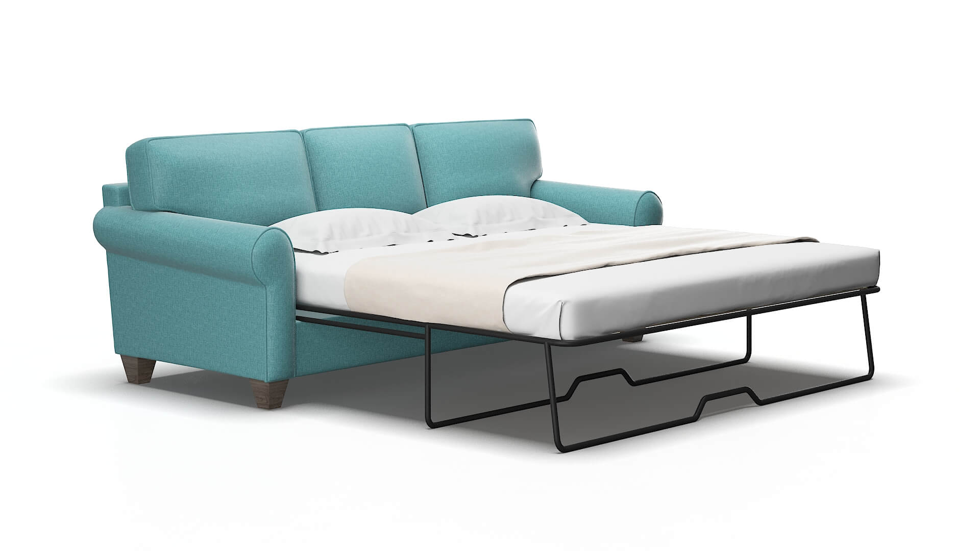 Augusta Hepburn_hrp Emerald Sofa Sleeper Espresso legs 2