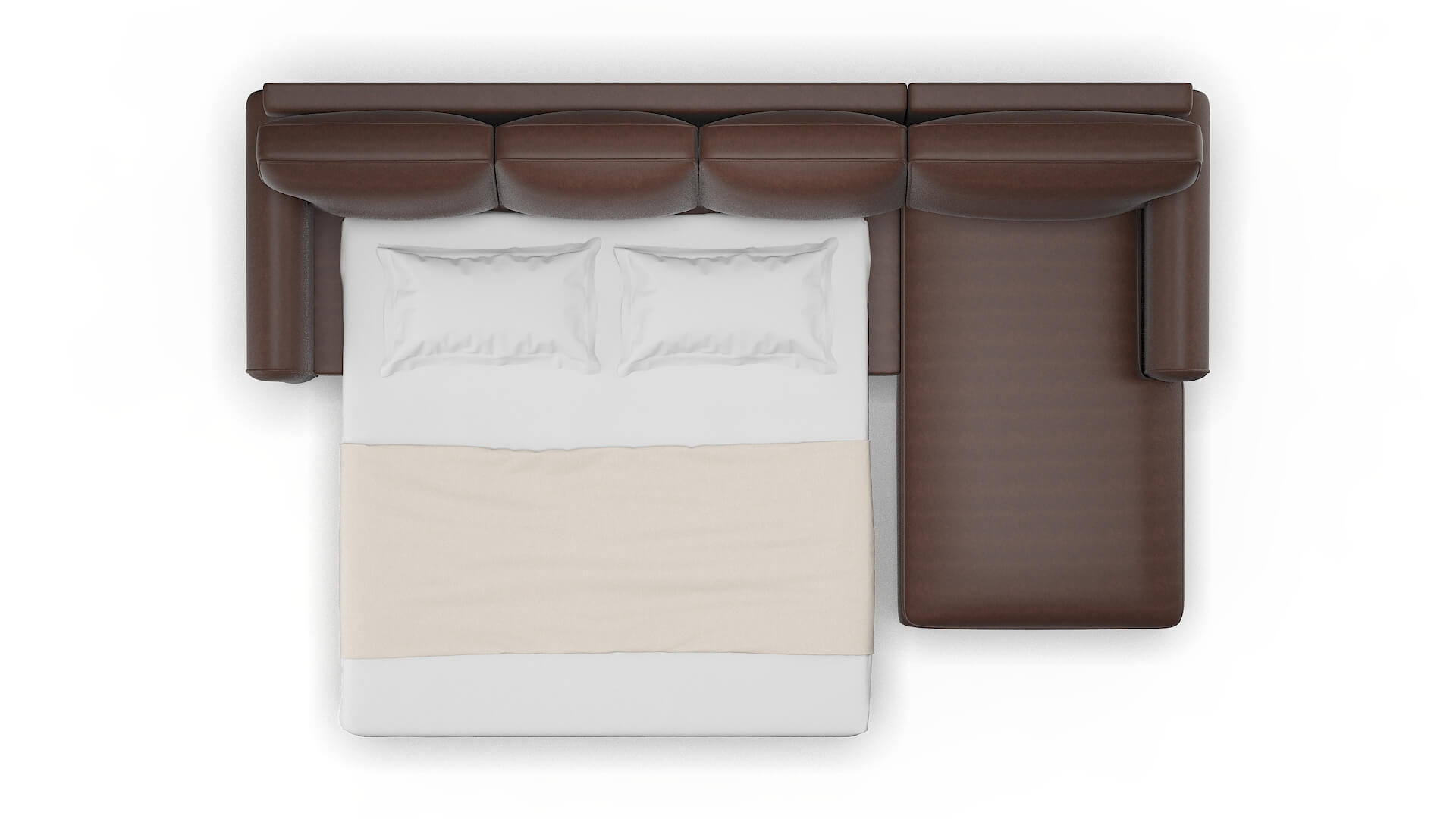 Augusta Insight Cafe Panel Sleeper Espresso legs 3