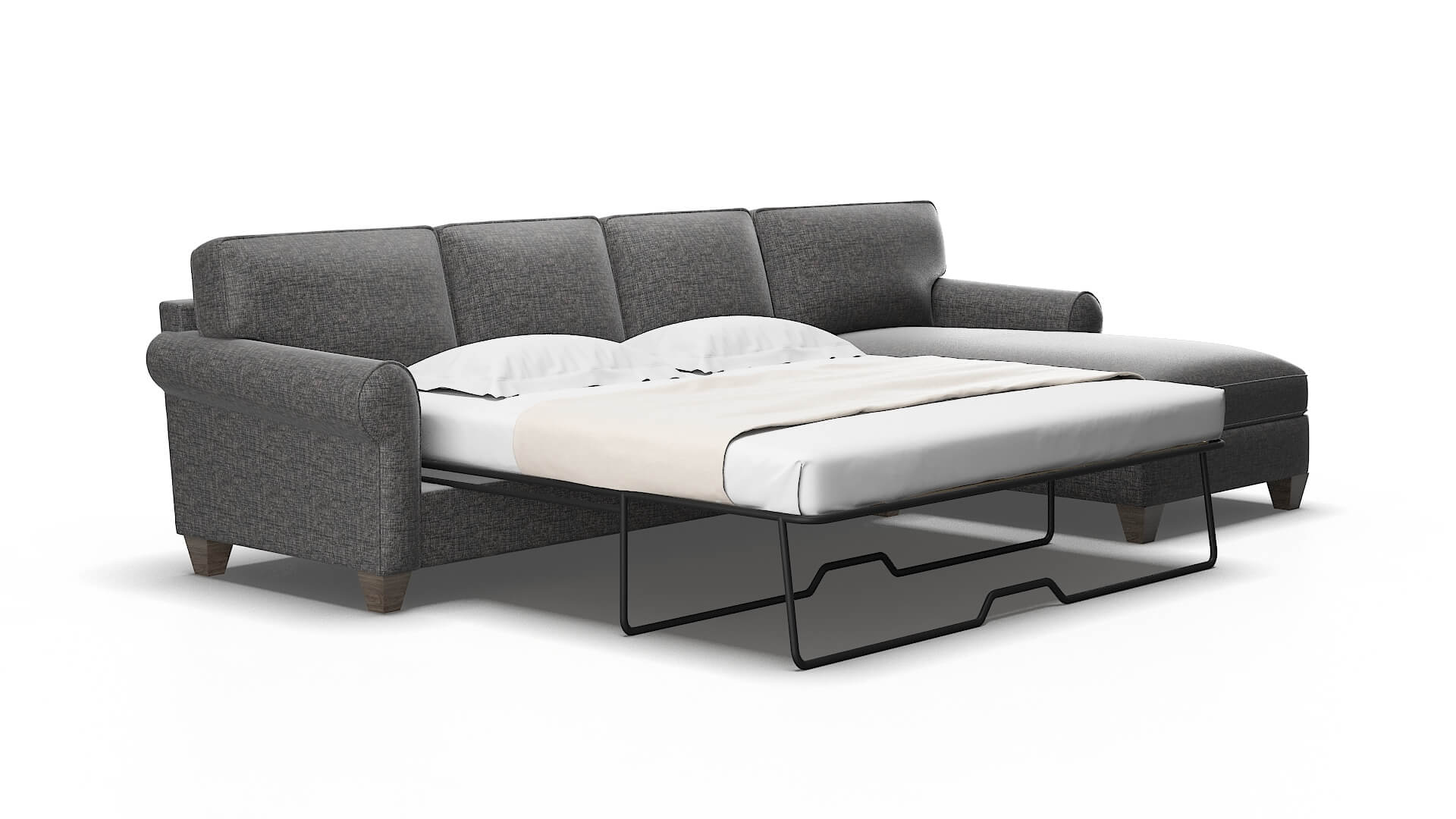 Augusta Insight Charcoal Panel Sleeper Espresso legs 2