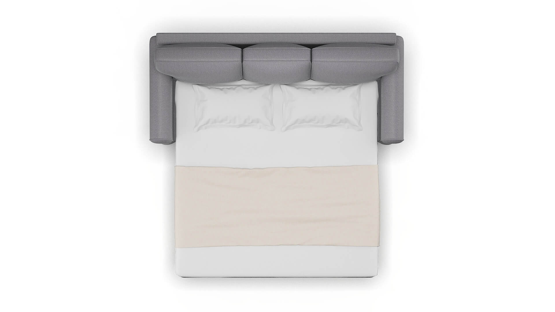 Augusta Insight Denim Sofa Sleeper Espresso legs 3