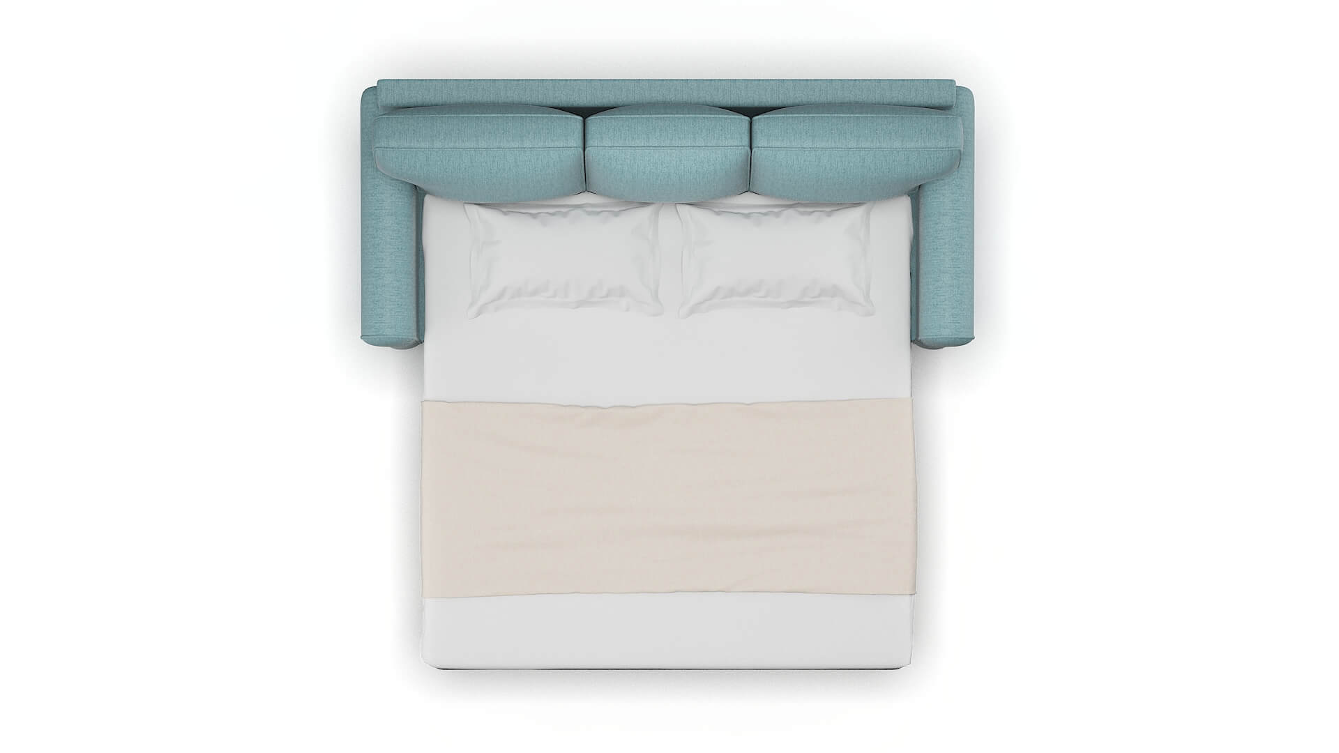 Augusta Insight Peacock Sofa Sleeper Espresso legs 3