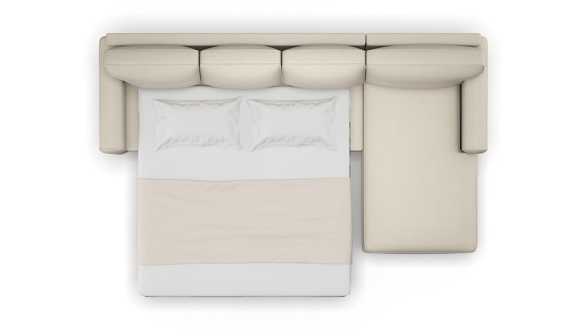 Augusta Keylargo Almond Panel Sleeper Espresso legs 3