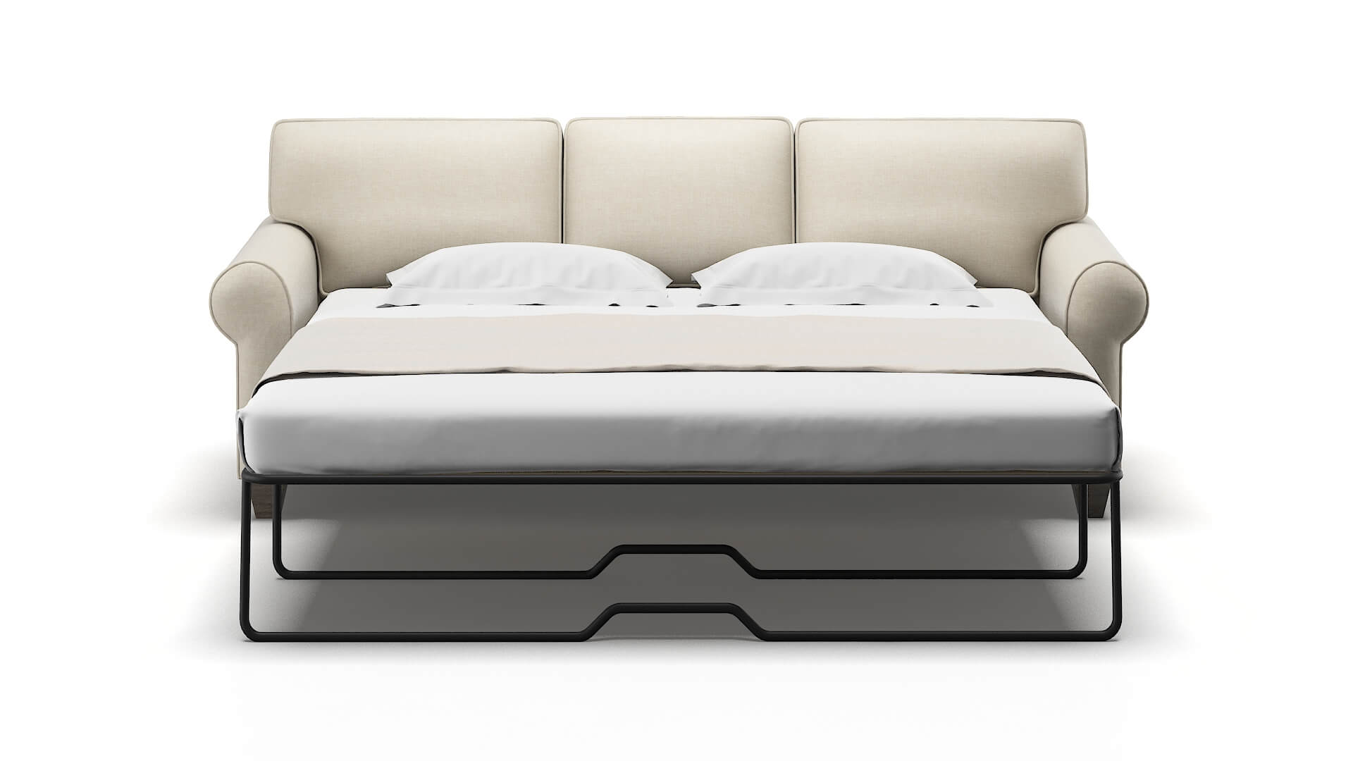 Augusta Keylargo Almond Sofa Sleeper Espresso legs 1