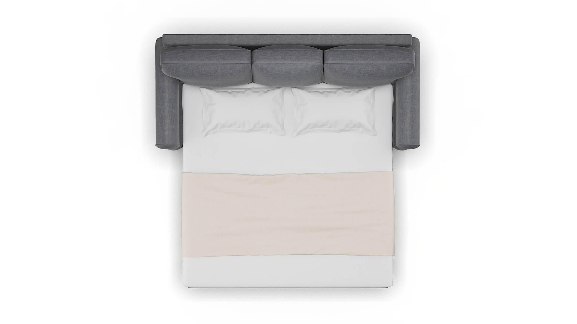 Augusta Keylargo Graphite Sofa Sleeper Espresso legs 3