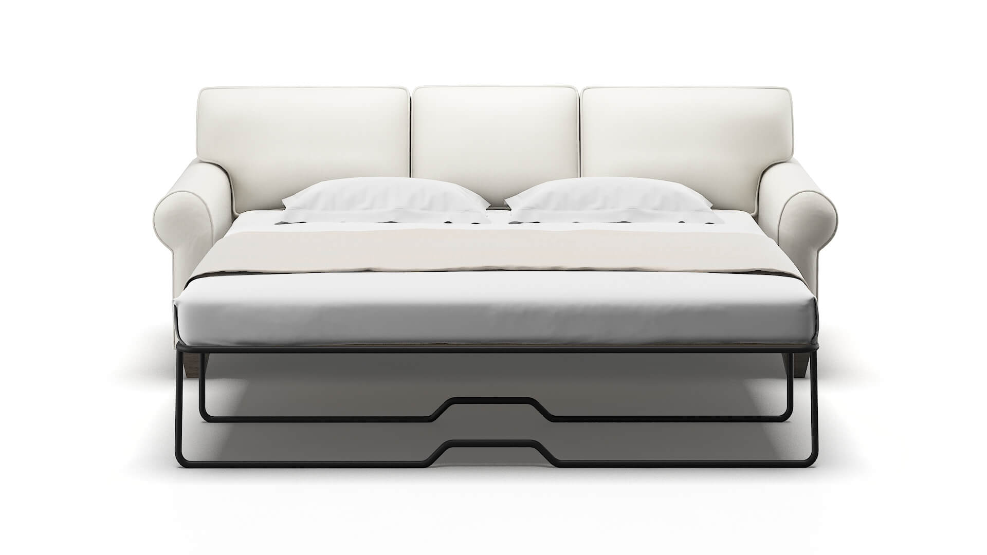 Augusta Keylargo Oatmeal Sofa Sleeper Espresso legs 1