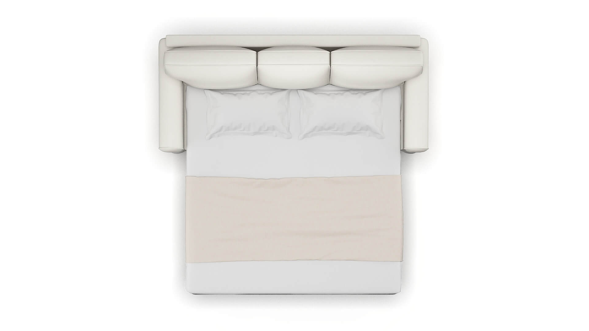 Augusta Keylargo Oatmeal Sofa Sleeper Espresso legs 3