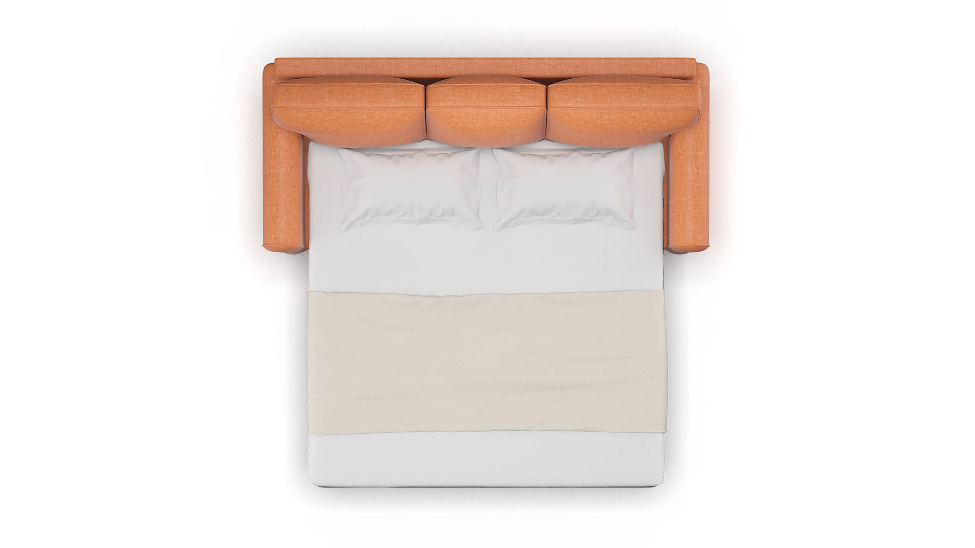 Augusta Keylargo Terracotta Sofa Sleeper Espresso legs 3