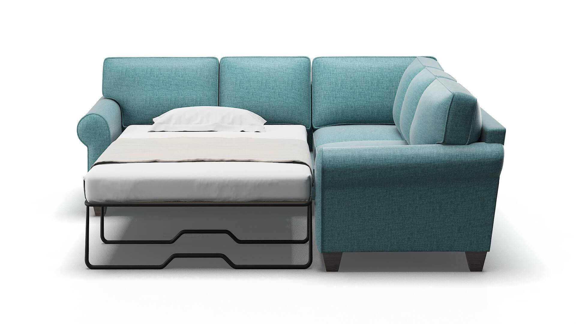 Augusta Lana Eclipse Sectional Sleeper Espresso legs 1