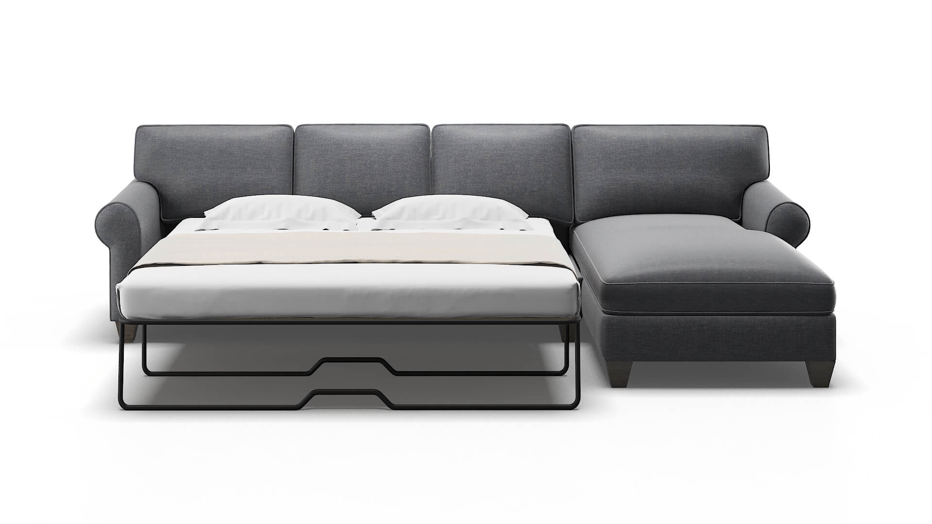 Augusta Lana Onyx Panel Sleeper Espresso legs 1