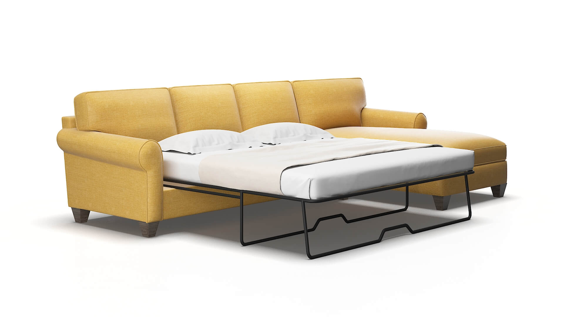 Augusta Leslie Saffron Panel Sleeper espresso legs 2