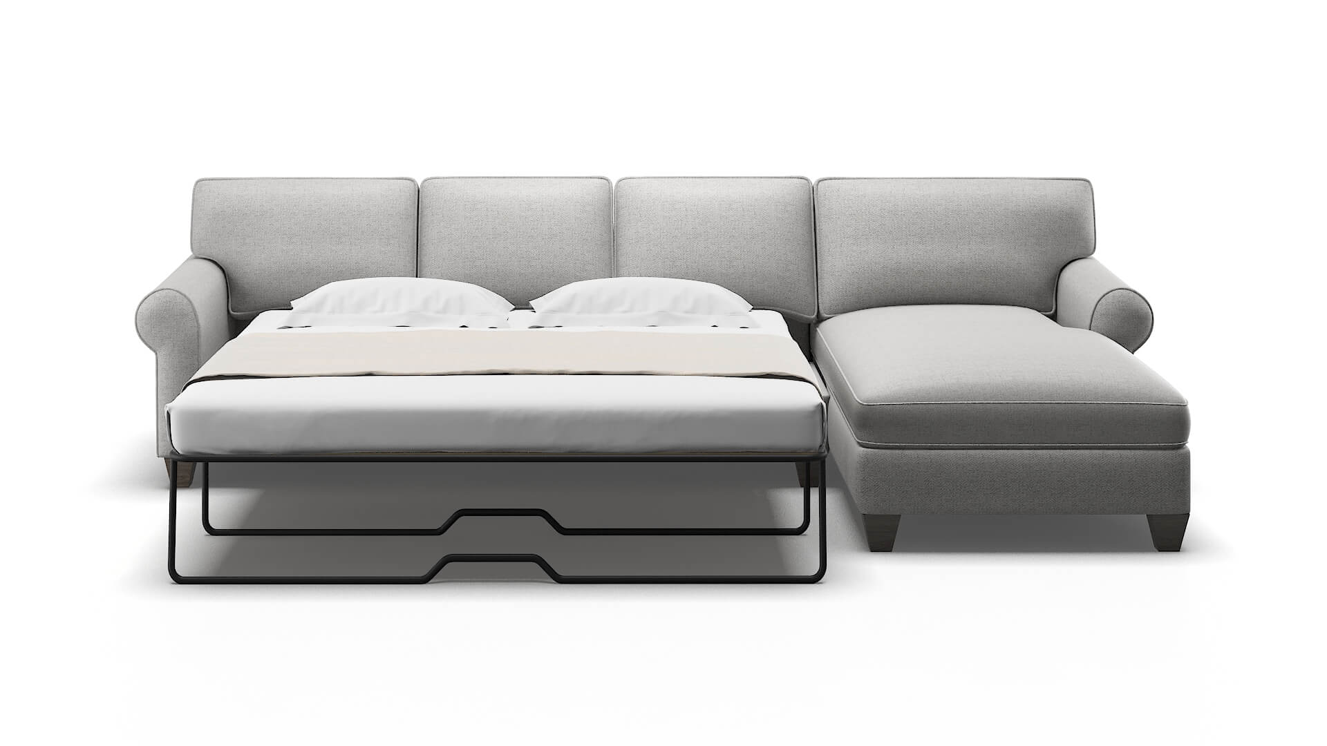 Augusta Malibu Dove Panel Sleeper Espresso legs 1