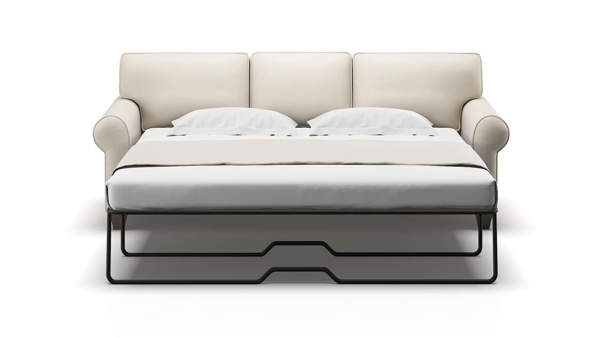 Augusta Malibu Linen Sofa Sleeper Espresso legs 1