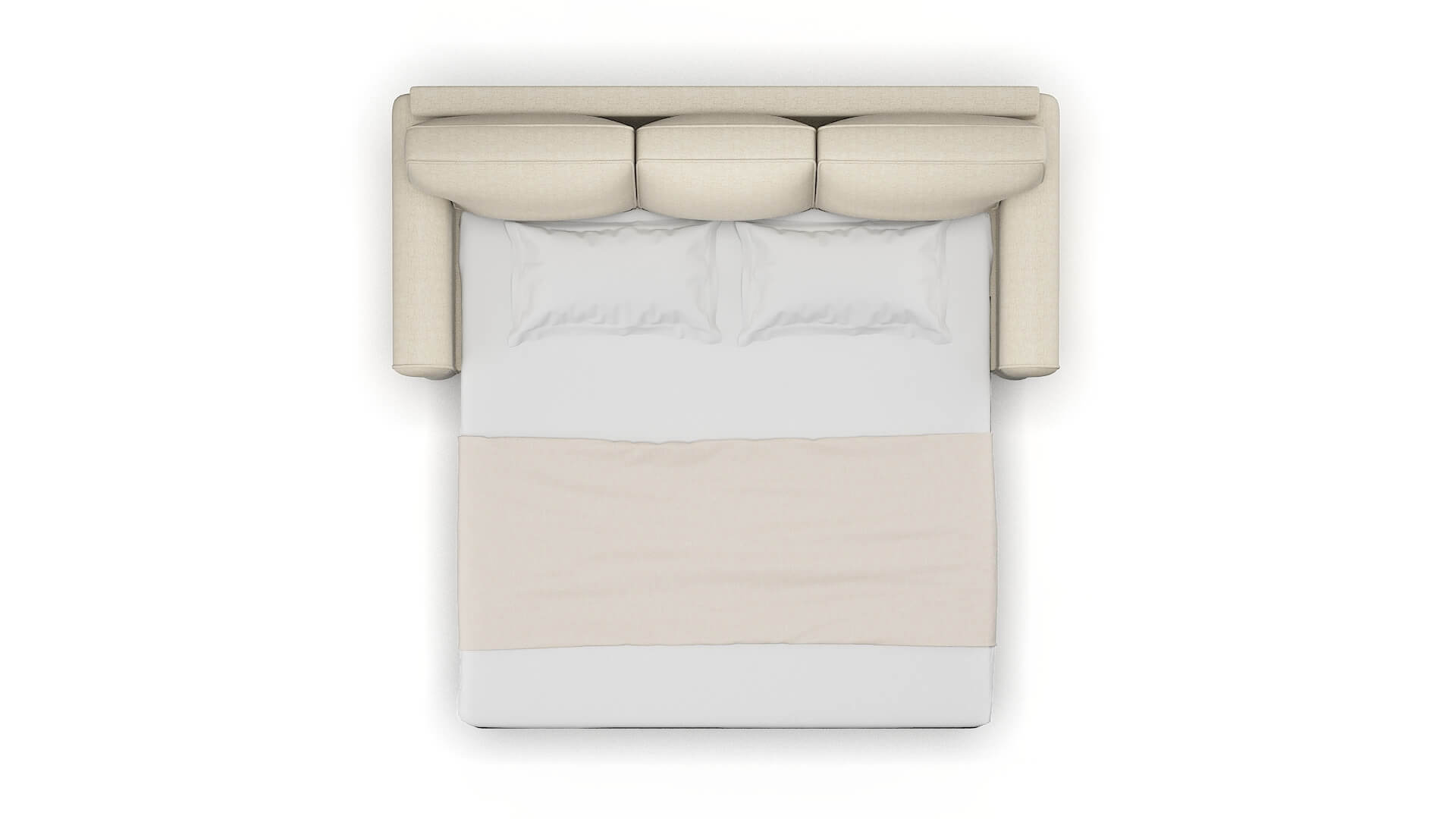 Augusta Malibu Sand Sofa Sleeper Espresso legs 3