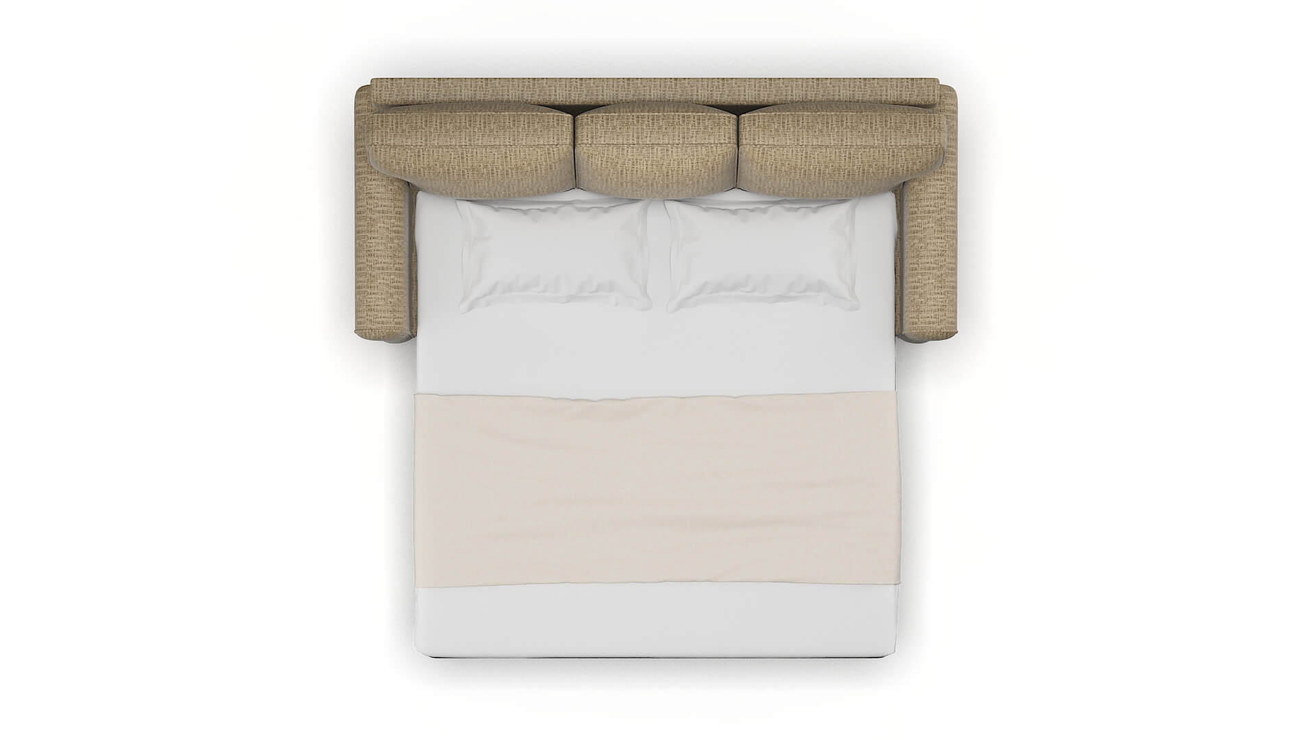 Augusta Marcy Camel Sofa Sleeper Espresso legs 3