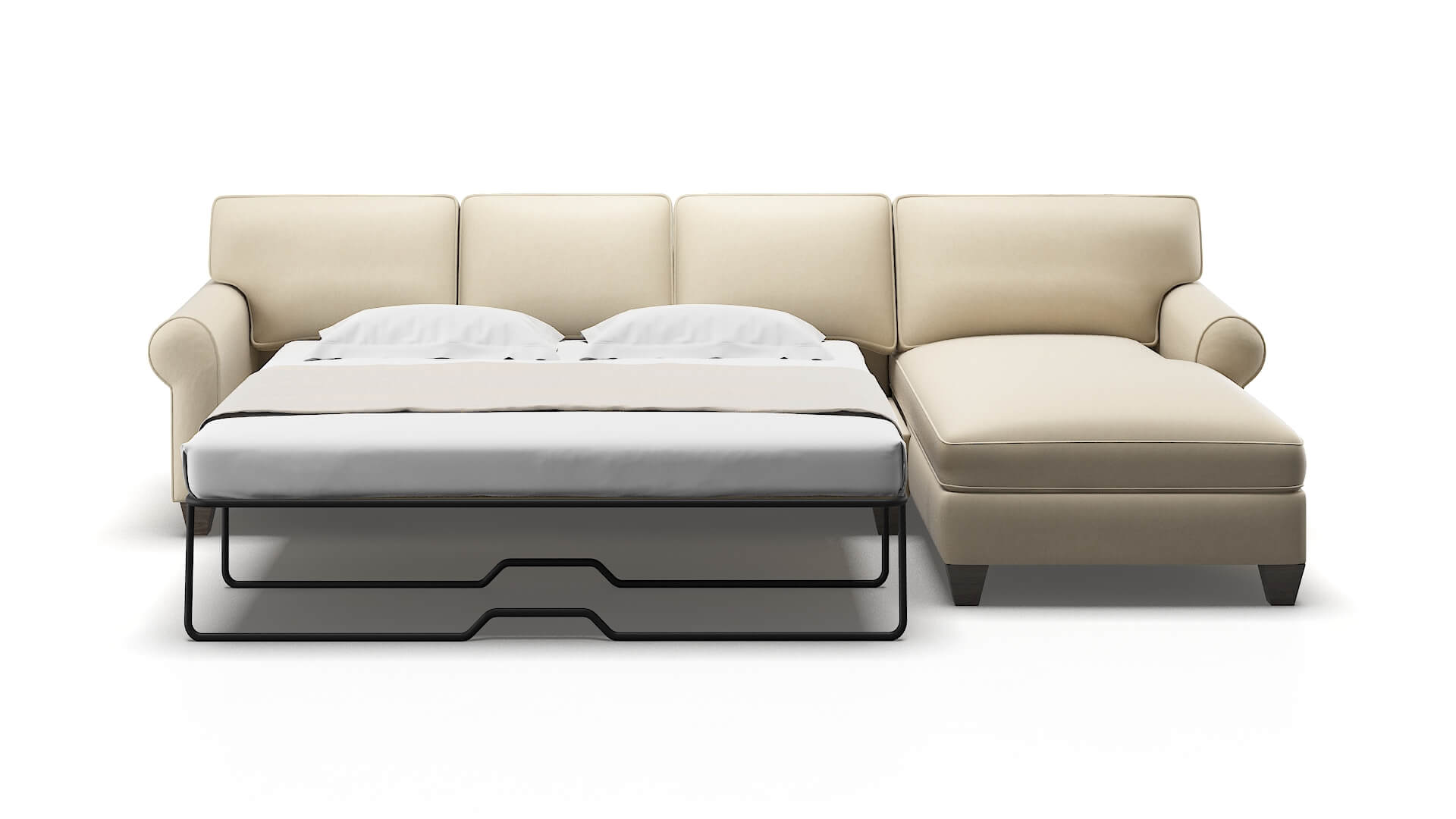 Augusta Noble Buckwheat Panel Sleeper Espresso legs 1