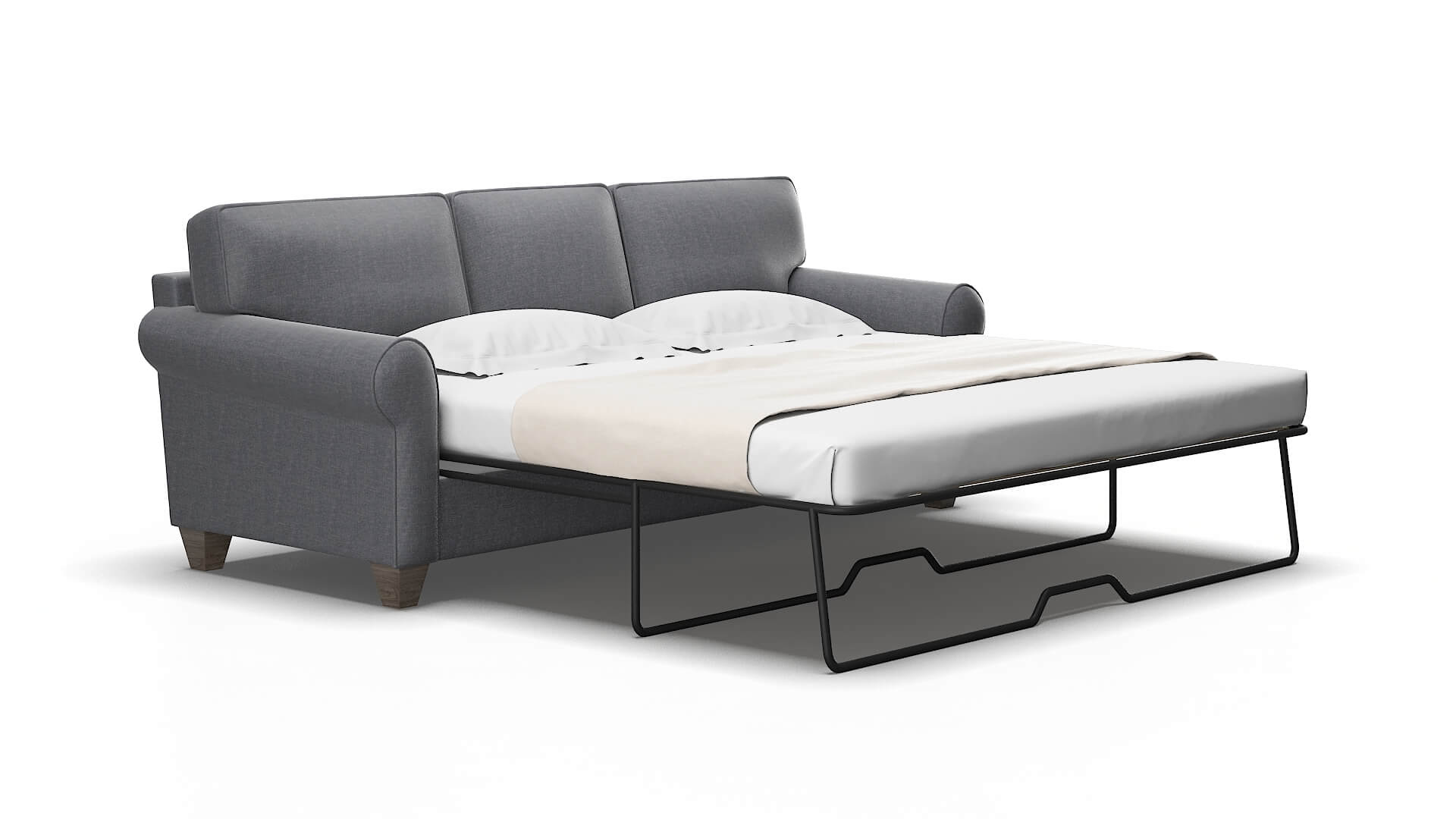 Augusta Notion Graphite Sofa Sleeper Espresso legs 2