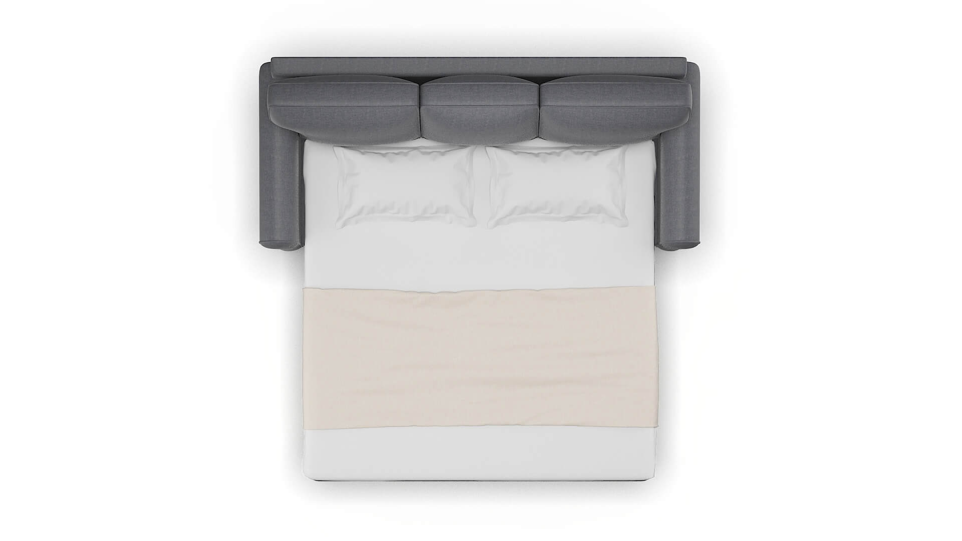 Augusta Notion Graphite Sofa Sleeper Espresso legs 3