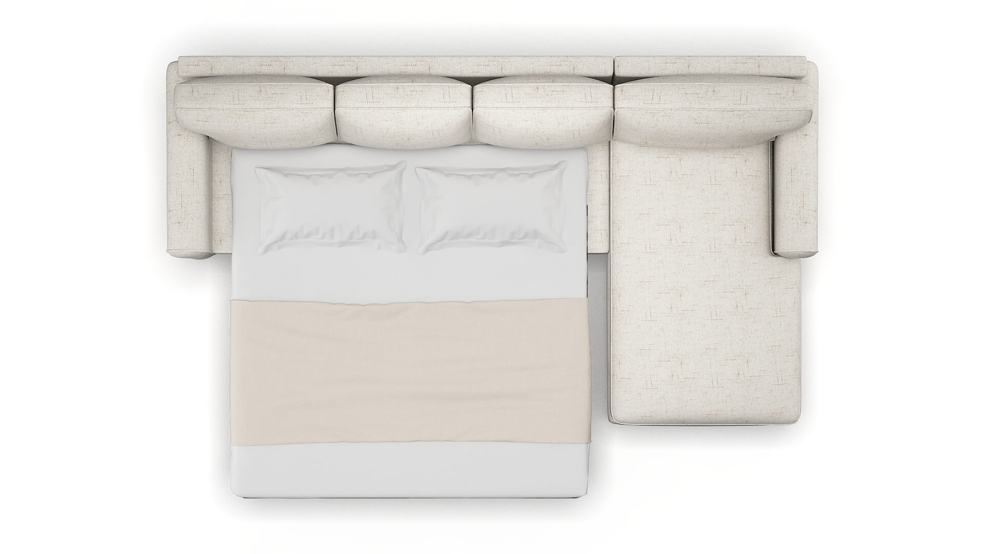 Augusta Oceanside Natural Panel Sleeper Espresso legs 3