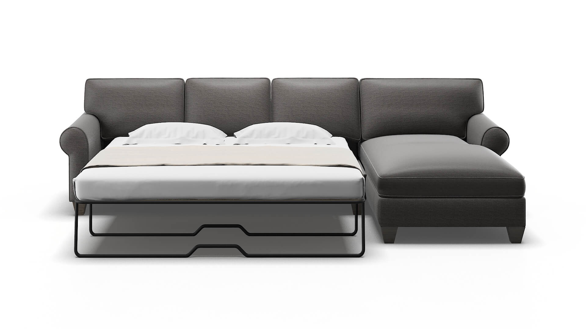 Augusta Oscar Charcoal Panel Sleeper Espresso legs 1