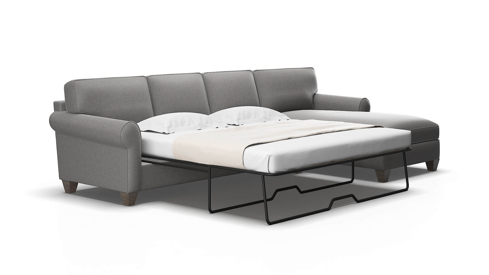 Augusta Parker graphite Panel sleeper Espresso Legs  2