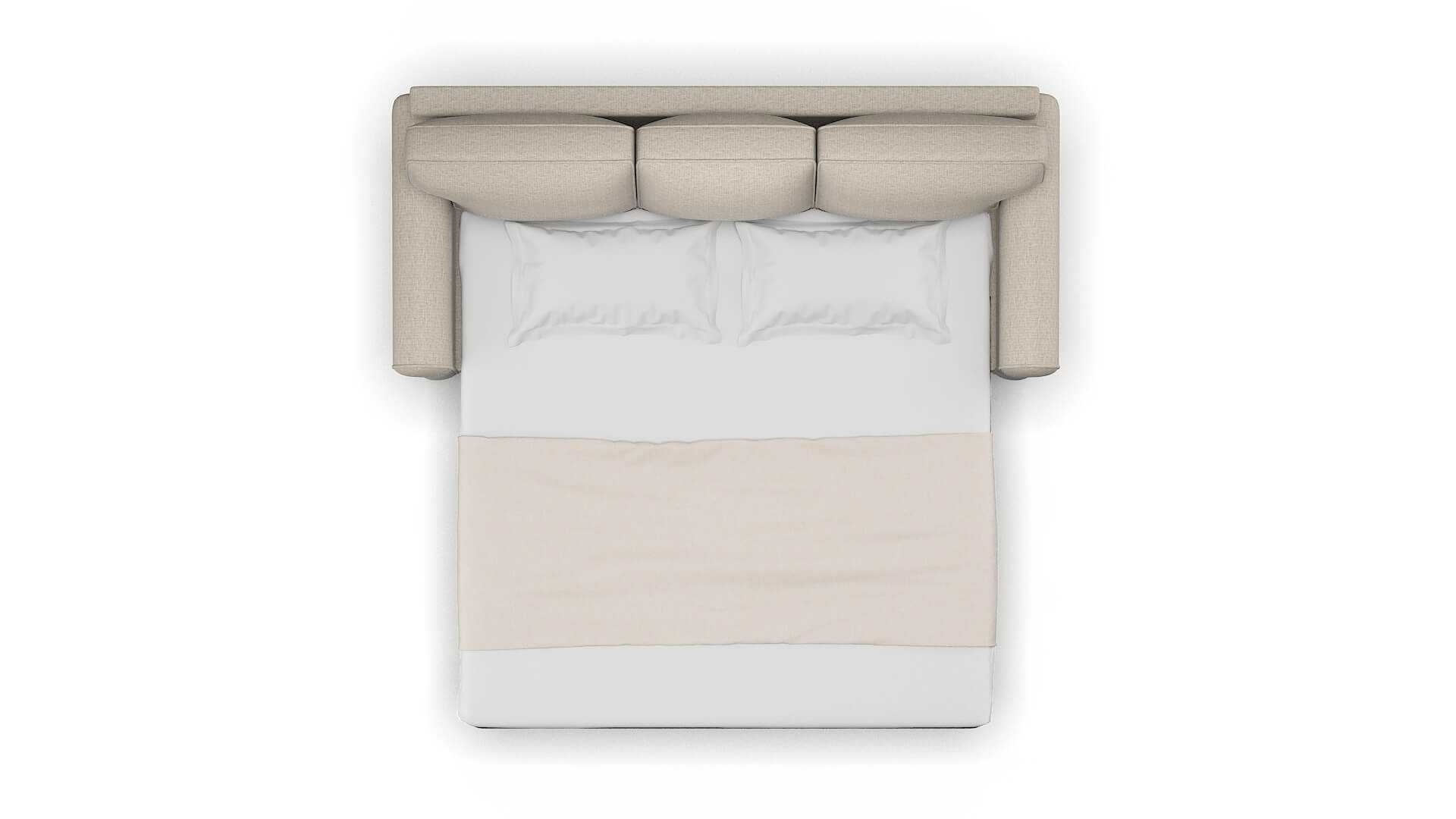 Augusta Parker Wheat Sofa Sleeper Espresso legs 3